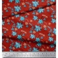 thumbnail image 3 of Soimoi Cotton Poplin Fabric Leaves & Floral Print Sewing Fabric Yard 56 Inch Wide, 3 of 3