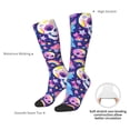 thumbnail image 4 of Naloa Skull colorful mushroom Thigh High Socks Extra Long Stretchy Sock Women Over Knee High Opaque Stocking Daily Wear, 4 of 6