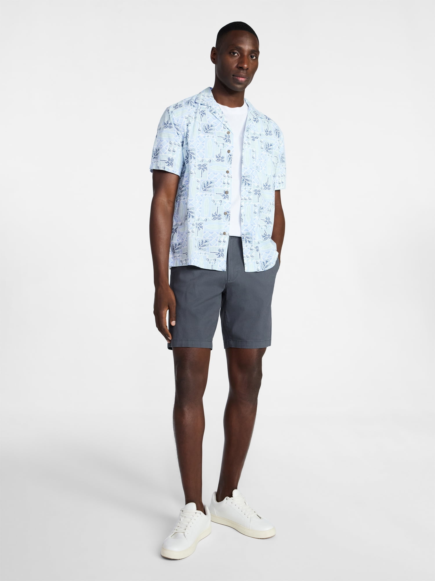 George Men's & Big Men's Modern Fit Flat Front Shorts, 5", 7", 9" Inseams, Sizes 28-54