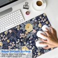 thumbnail image 4 of Long Mouse Pads for Desk,Pioneer Flower Floral Print Pattern Desk Mats on Top Of Desks, Desk Mouse Pad Extra Large with 3mm Non-Slip Base and Stitched Edge for Gaming,Office,Work,Home 35.4"x15.7", 4 of 6