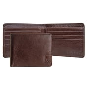 Hidesign Vespucci Brown Buffalo Leather RFID-blocking Slim Bifold Wallet