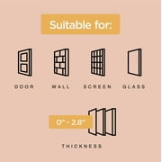 Hakuna Pets White Essential Medium Pet Door for Screens, Doors & Walls up to 2.76 Thick, for Dogs and Cats up to 42 lbs