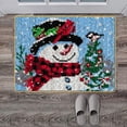 thumbnail image 3 of veasfak Snowman Latch Hook DIY Rug Carpet Making Embroidery Cross Stitch Needlework Scarf Snowman, 3 of 9