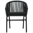 thumbnail image 3 of vidaXL 7 Piece Garden Dining Set Black, 3 of 4