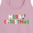 thumbnail image 3 of Peanuts - Merry Christmas Stacked - Women's Racerback Tank Top, 3 of 6