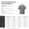 thumbnail image 7 of Naloa Hedgehogs and Flowers Men's Loose Fit Cuban Collar Short-Sleeve Shirt with Button-down and Chest Pocket for Everyday Wear Outings - Large, 7 of 7