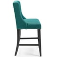 thumbnail image 6 of Modway Baron Counter Stool Upholstered Fabric Set of 2 in Teal, 6 of 7