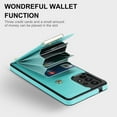 thumbnail image 2 of ELEHOLD Leather Wallet Case for Samsung Galaxy A71 4G Premium Leather Material with Organ Card Slots Holders Full Body Protection Shockproof Anti-Fingerprint Purse Case,mint, 2 of 6