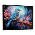 thumbnail image 2 of Designart "Avian Watercolor Halo III" Animals Bird Floater Framed Wall Art Living Room, 2 of 5