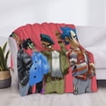 thumbnail image 3 of Band Cartoon Gorillaz Flannel Blanket Cozy Ultra-Soft Micro Throw Blanket For Bed Sofa Couch Car Office Camping Travel All Season Fleece Blanket 40"x30", 3 of 8