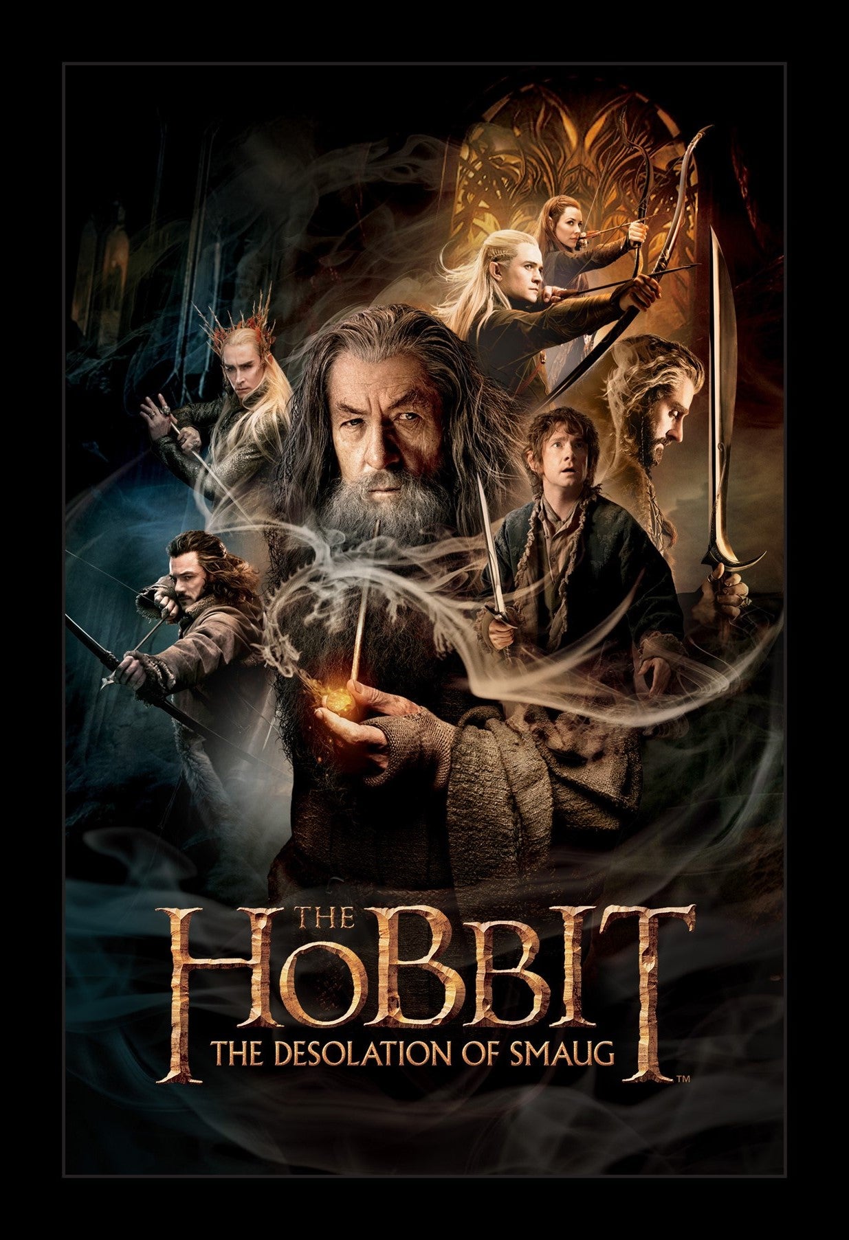 The Hobbit Desolation Of Smaug Movie Poster The Hobbit Desolation Of Smaug Movie Poster
