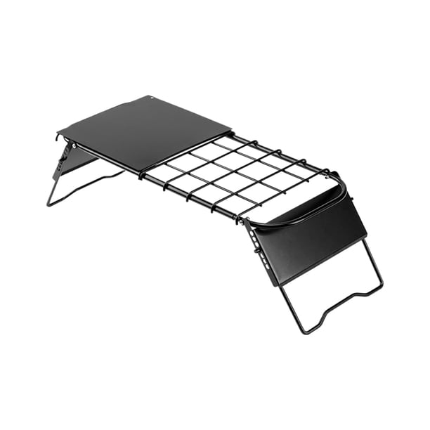 Mini mesa de camping Mesa de rejilla retráctil de altura ajustable Mesa plegable (Mesa)