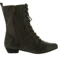 thumbnail image 2 of Refresh Lee-01 Women's Mid Calf Combat Boots on Oxford Structure, Taupe, 7, 2 of 4