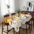 thumbnail image 6 of Thanksgiving Orange Table Cloth Waterproof Tablecloths, Autumn Vintage Fall Maple Leaf Tablecloth Dining Table Cover for Kitchen Party Tabletop Outdoor, Rectangle Tablecloth 60x84 Inch, 6 of 9