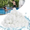 thumbnail image 3 of Pool Filter Balls Pool Cleaning Balls Swimming Pool Cleaning Equipment Filter Water Purification Fiber Ball 500G,1 x Pool Filter Ball Set,White, 3 of 6