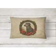 thumbnail image 3 of Scottish Deerhound Christmas Flowers Throw Pillow 12 in x 16 in, 3 of 4