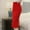 Red, variant on Nnhblu Womens Pencil Skirt Ladies High Waisted Button Split Office Skirt Multiple Size Skirts for Women Skirts for Women Trendy Black
