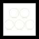 thumbnail image 3 of 5 Piezas de Centro de Mesa de Floral de Base Curva de Metal para Mesa, Anillos de de Oro de Metal con Soportes para Decoraciones de Mesa, 3 of 5