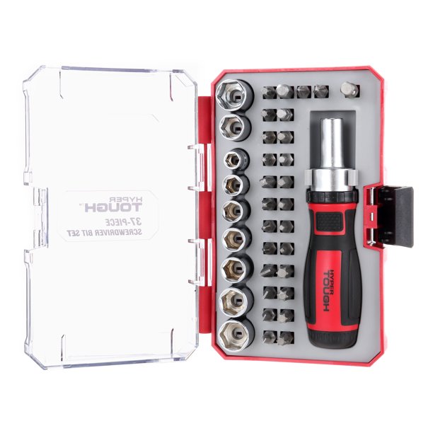 Hyper Tough 37 Piece Ratchet Multitype Screwdriver Set TS99914A