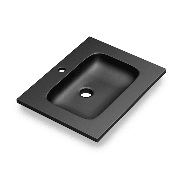 DAX Masai Resin Basin, 24", Black