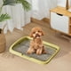 thumbnail image 5 of Baño Lavable de Fondo Plano para Perros Pequeños y Medianos | Bandeja Extraíble con Protector Antisalpicaduras | Empapador para Cachorros de Interior Fácil de Limpiar | Incluye Pala, Azul/Gris/Rosa/A, 5 of 6