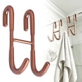 thumbnail image 2 of Shower Door Hooks, Towel Hooks for Bathroom Frameless Glass Door, Shower Squeegee Hooks for Bath Suits Rozer Robes Loofahs Shavers, 2 of 9
