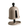 thumbnail image 2 of deevoka Facial Towel Box, Paper Dispenser with Palette, Freestanding Tissue Case, Napkin Brown, 2 of 9