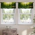 thumbnail image 2 of LALILO Kitchen Curtain Valance Dark Magic Forest And Rod Pocket Window Curtain 52"x 18" Set of 2, 2 of 5