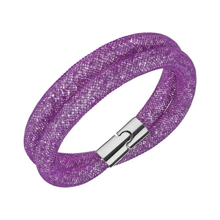 Swarovski 5184791 Women's Stardust Purple Double Wrap Bracelet