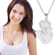 thumbnail image 4 of Collar para mujer, joyería para mujer, joyería para mujer, collar para el Día de la Madre, collar con colgante de abrazo entre padres e hijos, collar para padres e hijos, 4 of 5