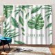 thumbnail image 5 of Inteprter Cortinas de ventana de moda de hoja verde, cortinas de tela lavables para plantas, decoración de ducha de poliéster para sala de estar, 2 uds. Sombras de ventana L Inteprter HA011124-03, 5 of 6