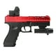 thumbnail image 2 of Pistola de bolas de plástico para niños y adolescentes, diversión en el patio trasero para mayores de 14 años, color rojo, juguete de batalla acuática supercargado con 30 000 disparos, 2 of 8