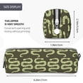 thumbnail image 3 of Honeii Green Snake Pattern Pencil Case, Pencil Pouch, Pencil Case Small, Pencil Pouch Aesthetic, PVC Pencil Pouch, Pencil Bag, Makeup Pouch, 3 of 7