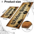 thumbnail image 3 of 2 Pack Halloween Kitchen Mats Witches Rugs Gothic Kitchen Decor Farmhouse Halloween Doormat Outdoor Vintage Non-Slip Floor Mats Retro Halloween Rugs Decor for Home Kitchen Party (Vintage), 3 of 6