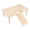 F, variant on Wooden Hamster Platform with Climbing Ramp, Natural Wood Standing Ledge for Small Animal Cage Accessories, Syrian Hamster Dwarf Mouse Nesting Exercise Playground