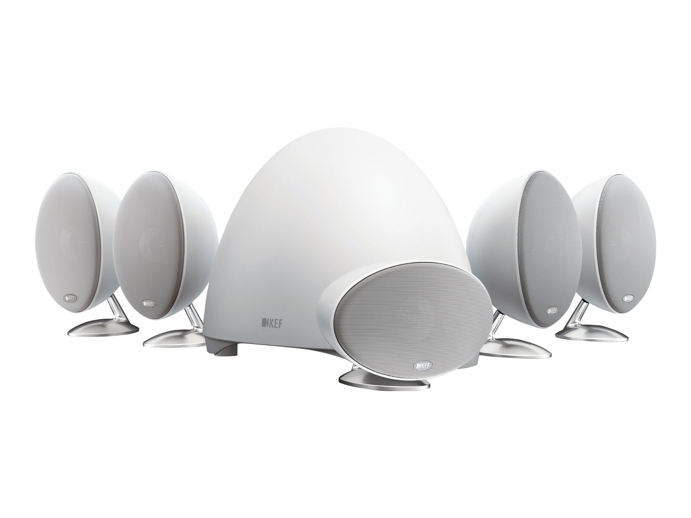 KEF E305 Speaker system for home theater 5.1channel pure white