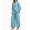 Sky Blue, variant on Amzcrzy Two Piece Sets for Women 2026 Solid Color Spring Outfits V Neck Button Down Shirt with Roll Tab Sleeves Wide Leg Pants Lounge Sets with Pockets Dressy Casual Loungewear Sets Orange 5XL