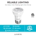 thumbnail image 5 of Luxrite PAR16 LED Dimmable Spot Light Bulb, 5.5W 50W Equivalent 4000K Cool White, 450 Lumens, E26, 6-Pack, 5 of 6