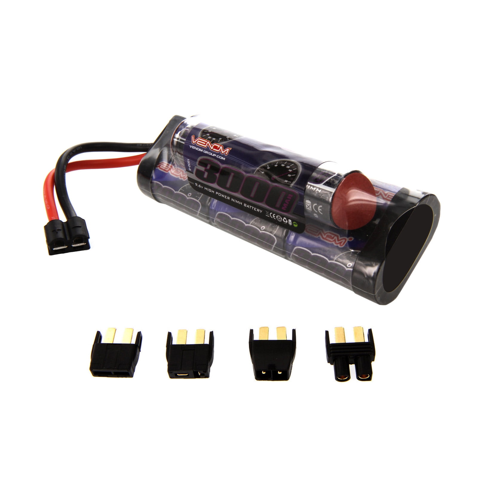 Venom NiMH Battery for Traxxas Rustler 9.6 3000mAh 8Cell Hump with
