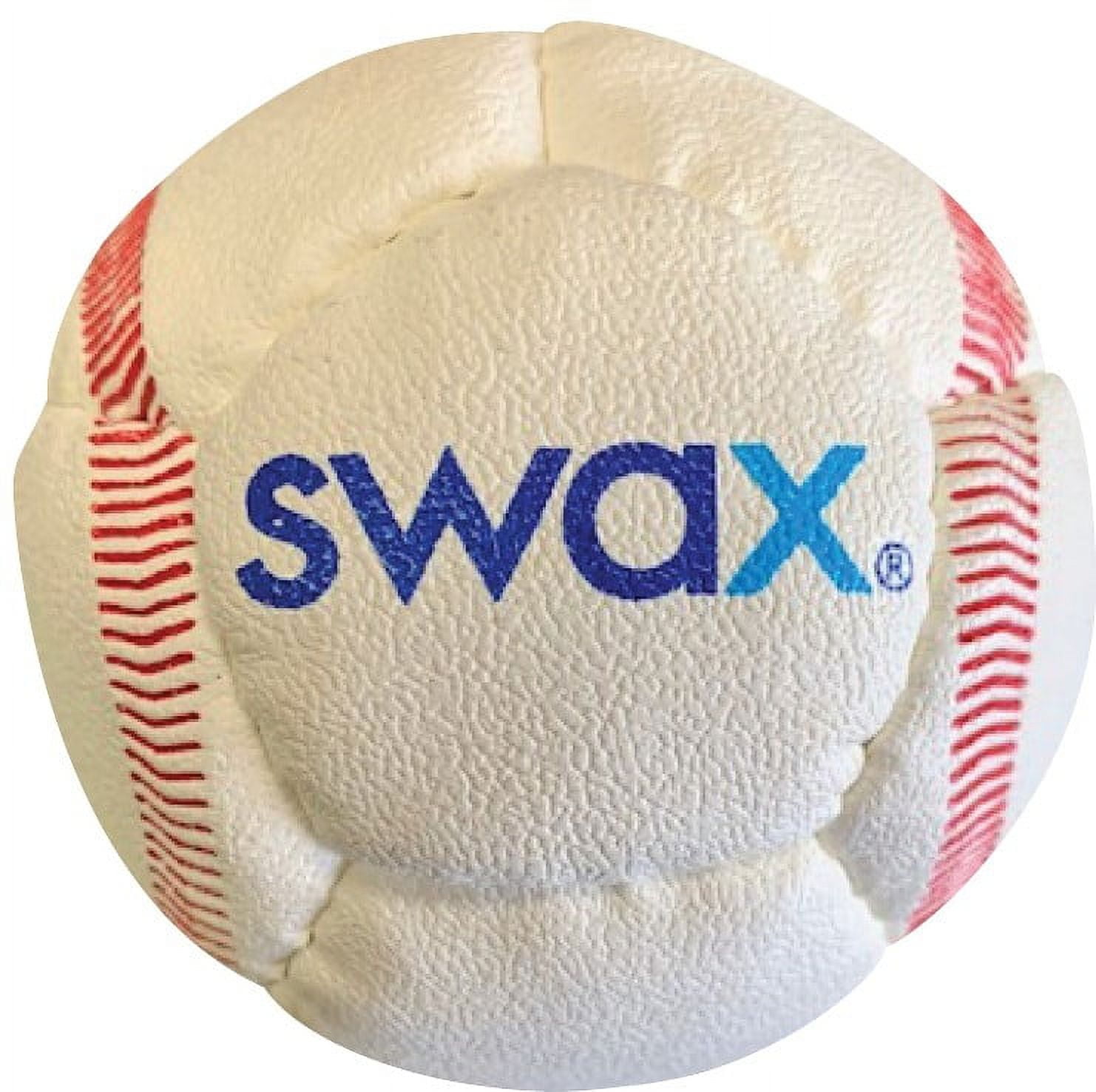 (3 pack) Swax Training Baseball – Single Soft Practice Ball, Regulation Size & Weight, Indoor/Outdoor Safe for Kids & Youth Players