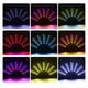 thumbnail image 5 of Abanico Plegable de Mano con Luces LED, Colorido y con Control Remoto, Ideal para Espectáculos en Escenario, Color Negro., 5 of 5