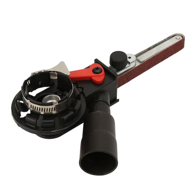 Adaptador de cabezal de lijadora, mini lijadora de banda Adaptador de lijadora de banda de lijado Amoladora angular Lijadora de banda Artesanía superior Jadeshay A