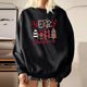 thumbnail image 4 of Pntutb - Sudadera de forro polar de manga larga con cuello redondo y estampado navideño para mujer Pntutb Pntutb-7032, 4 of 9