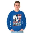 thumbnail image 4 of The Smurfs Kanji Up To No Good Men Big & Tall Sweatshirt Brisco Brands 2X, 4 of 5