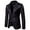 Black, variant on Herrnalise Men's Autumn And Winter Fashion Personality Solid Color Casual Suit Jacket Yellow