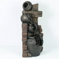 thumbnail image 6 of Luxen Home Resin Rustic Cascading Pots Outdoor Fountain, 6 of 7