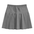 thumbnail image 5 of BRGZLK Pleated Tennis Skirts For Women Casual Solid Color Elastic Waist Loose High Waist Golf Skirt Lightweight Mini Athletic Skorts Workout, 5 of 6