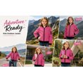 thumbnail image 4 of Lutiedan Girls Bomber Jacket Zip Up Waterproof Lightweight Windbreaker Jacket Casual Baggy Windproof Jacket with Pcoket Size 5-16, 4 of 7