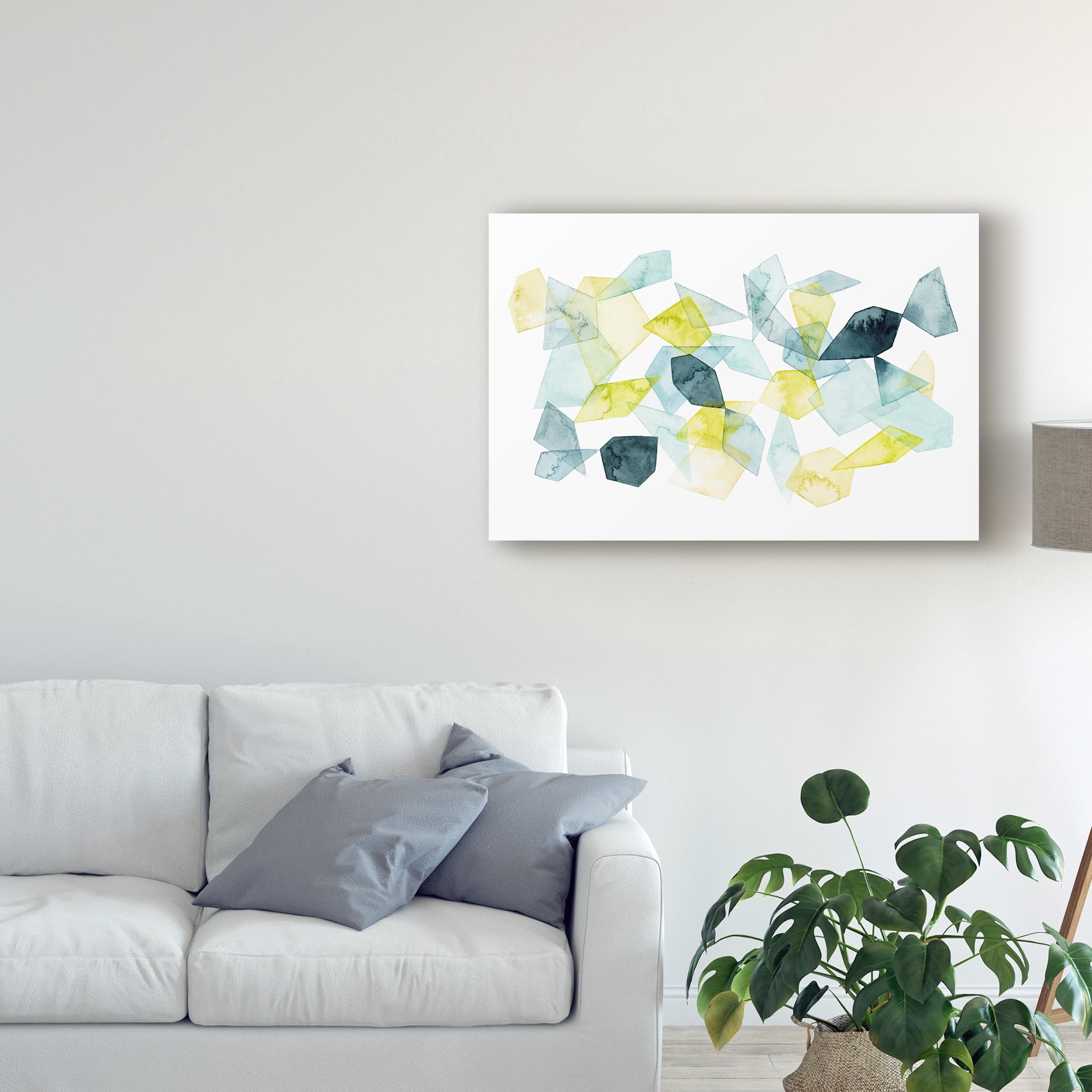 Trademark Fine Art Abstract Canvas Art ' Sea Glass Abstract I ' by Grace Popp