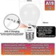thumbnail image 5 of Rechargeable Light Bulb With Remote Control, 8W Smart RGB Color Changing Bulb, 9+3 Color Temperature, E27 LED Dimmable Touch Control Bulbs With Timing, 5 of 5